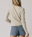 knit cardigan in oatmeal