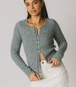 Hellen Knit Cardigan in Blue
