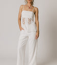 crochet white pants
