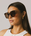oversized brown sunglasses