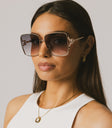 square ombre sunglasses