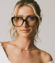 black frame blue light glasses
