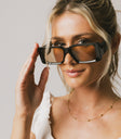 black rectangle sunglasses
