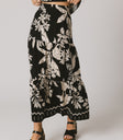 abstract maxi skirt