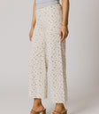 floral wide leg pants