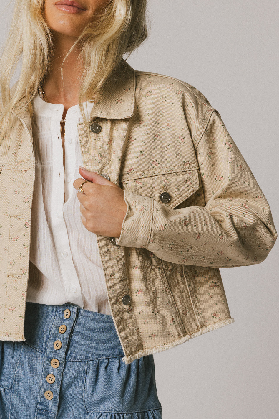 cropped denim jacket