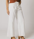 PLEATED WHITE PANTS