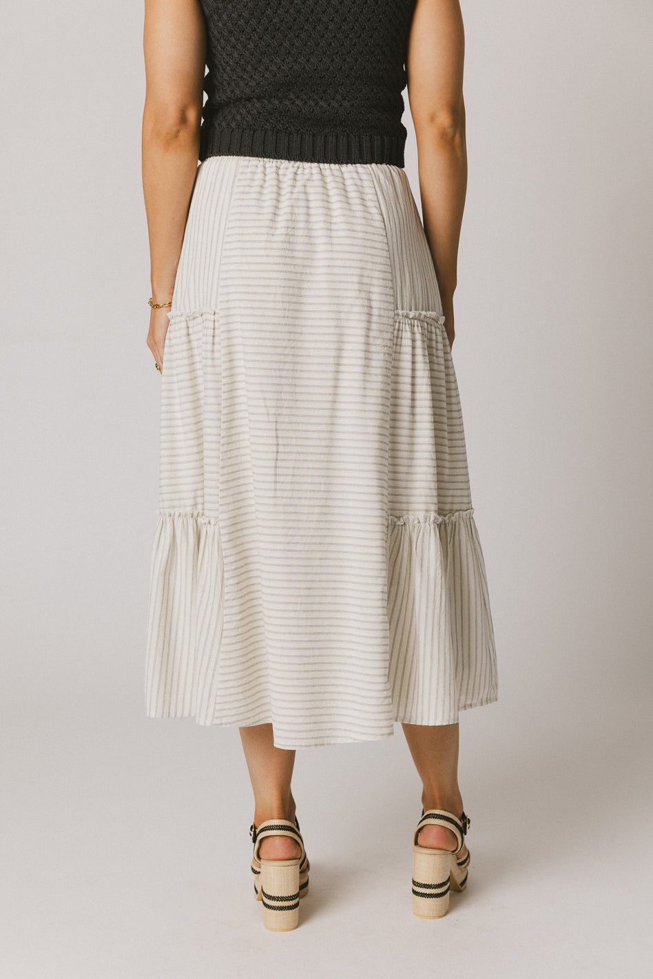 Pepper Striped Maxi Skirt