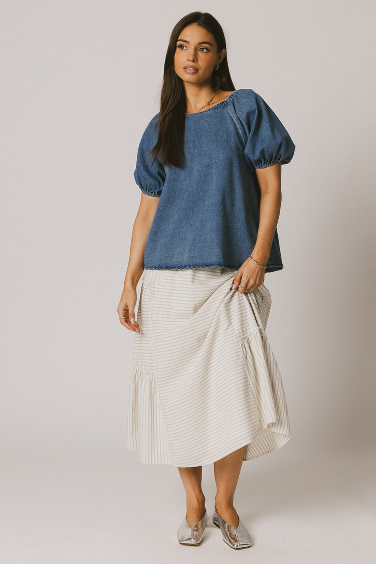 Pepper Striped Maxi Skirt