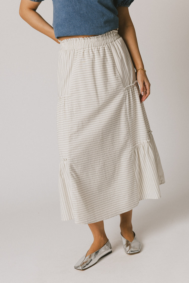 Pepper Striped Maxi Skirt