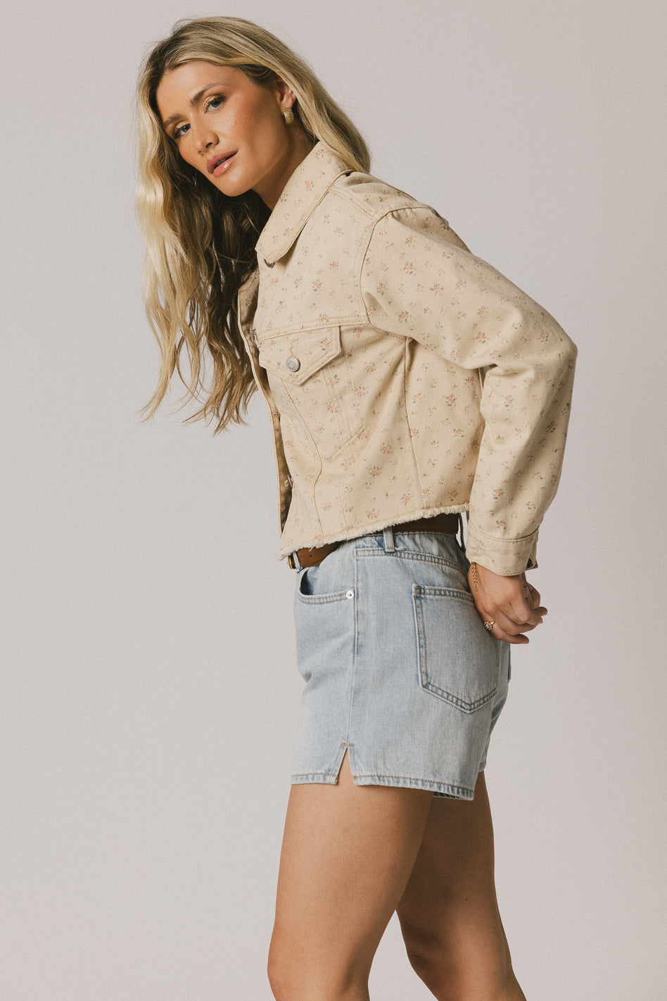long sleeve floral jacket