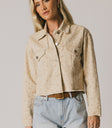 floral jacket with buttons