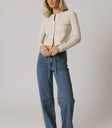 LONG SLEEVE KNIT TOP IN IVORY