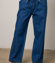 adjustable denim pants