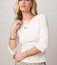 3/4 sleeve top