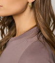 gold stud earrings
