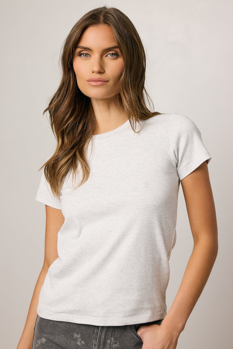 heather grey t-shirt