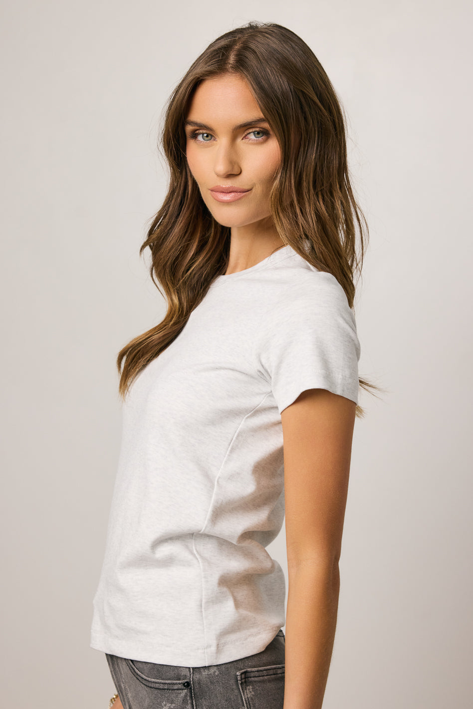 basic grey tee shirt
