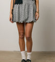 Rallie Bubble Mini Skirt in Black