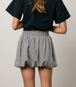 Rallie Bubble Mini Skirt in Black