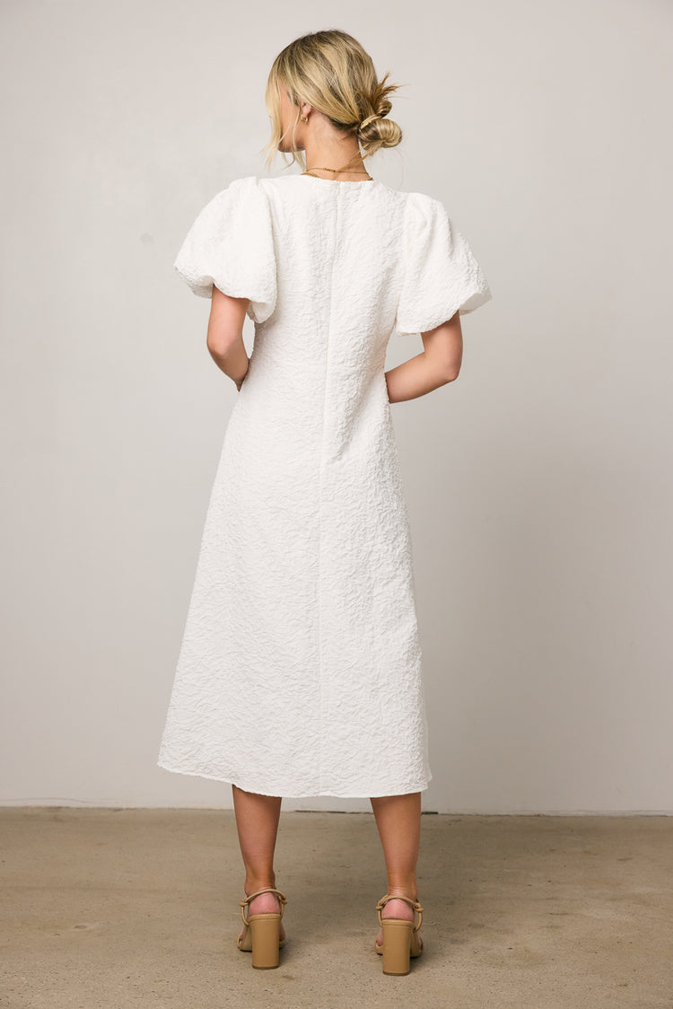 short sleeve midi dress