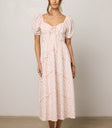 pink floral dress