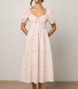 tiered midi dress