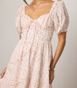 pink dress with sweetheart neckline
