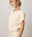 cropped knit top