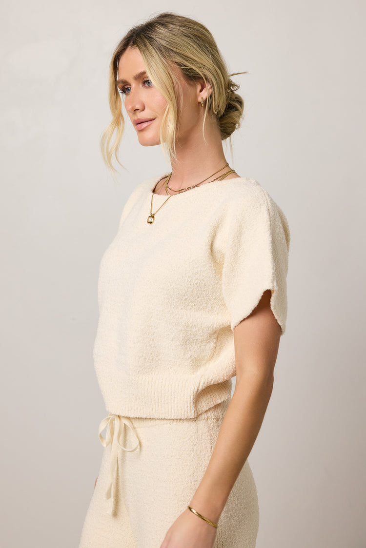 cropped knit top