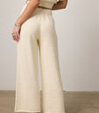 stretch knit cream bottoms