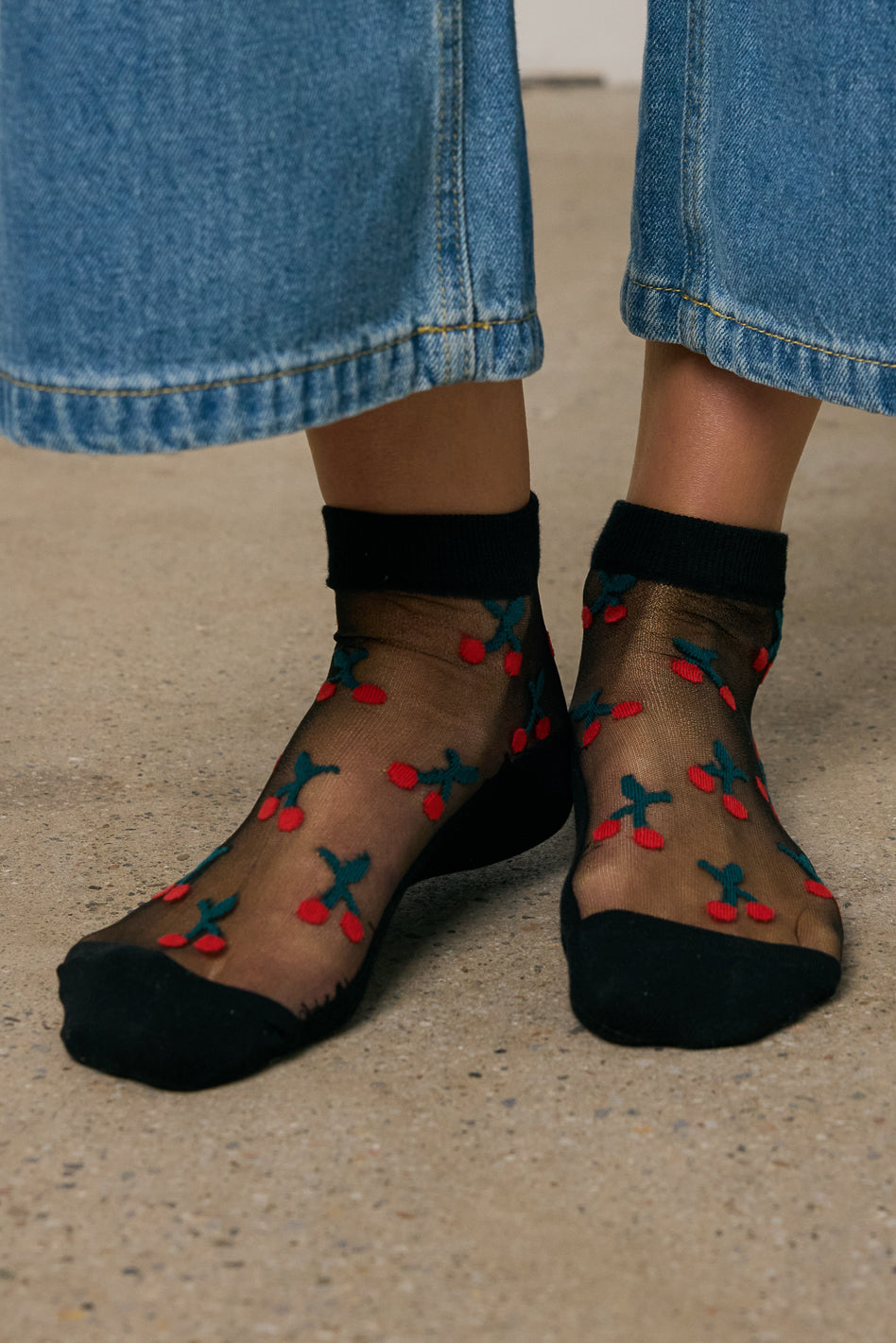 SEE THROUGH CHERRY SOCKS