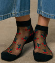 MID CUFFED BLACK SOCK