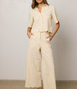 cropped button up