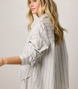 long sleeve top with stripes