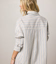 collared striped top