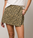 leopard mini skirt