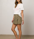 wrap leopard skirt