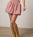 gingham mini skirt