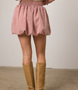 mini skirt with elastic waist