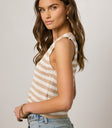 sleeveless striped top