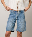 MID RISE DENIM SHORTS