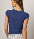 navy top