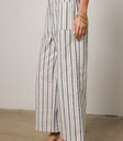 wide leg striped pants