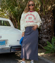 NAVY MAXI SKIRT