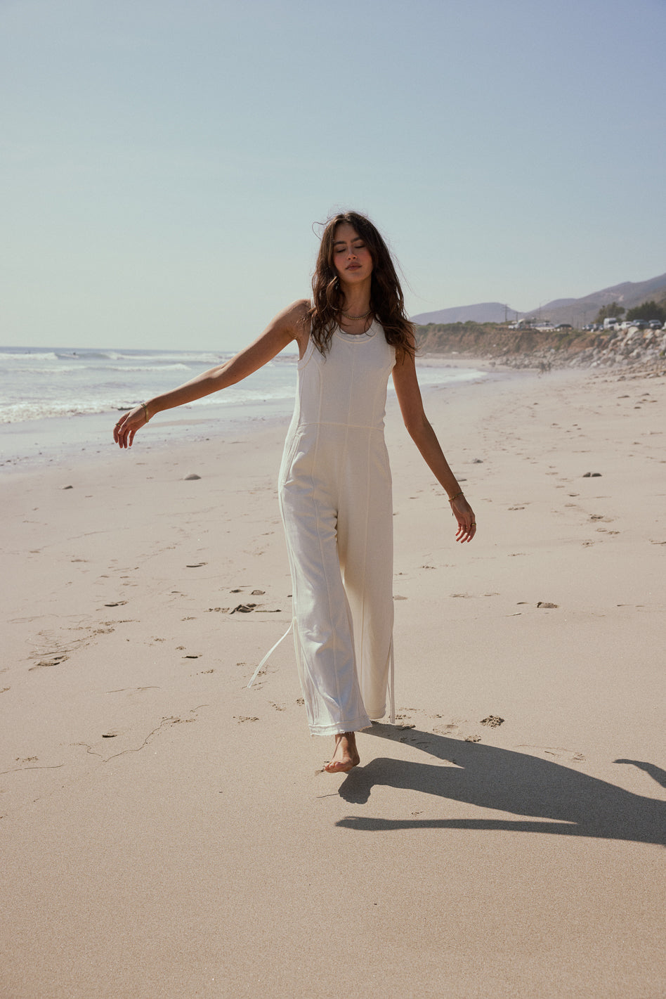 jumpsuit in cream