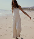 cream jumpsuit