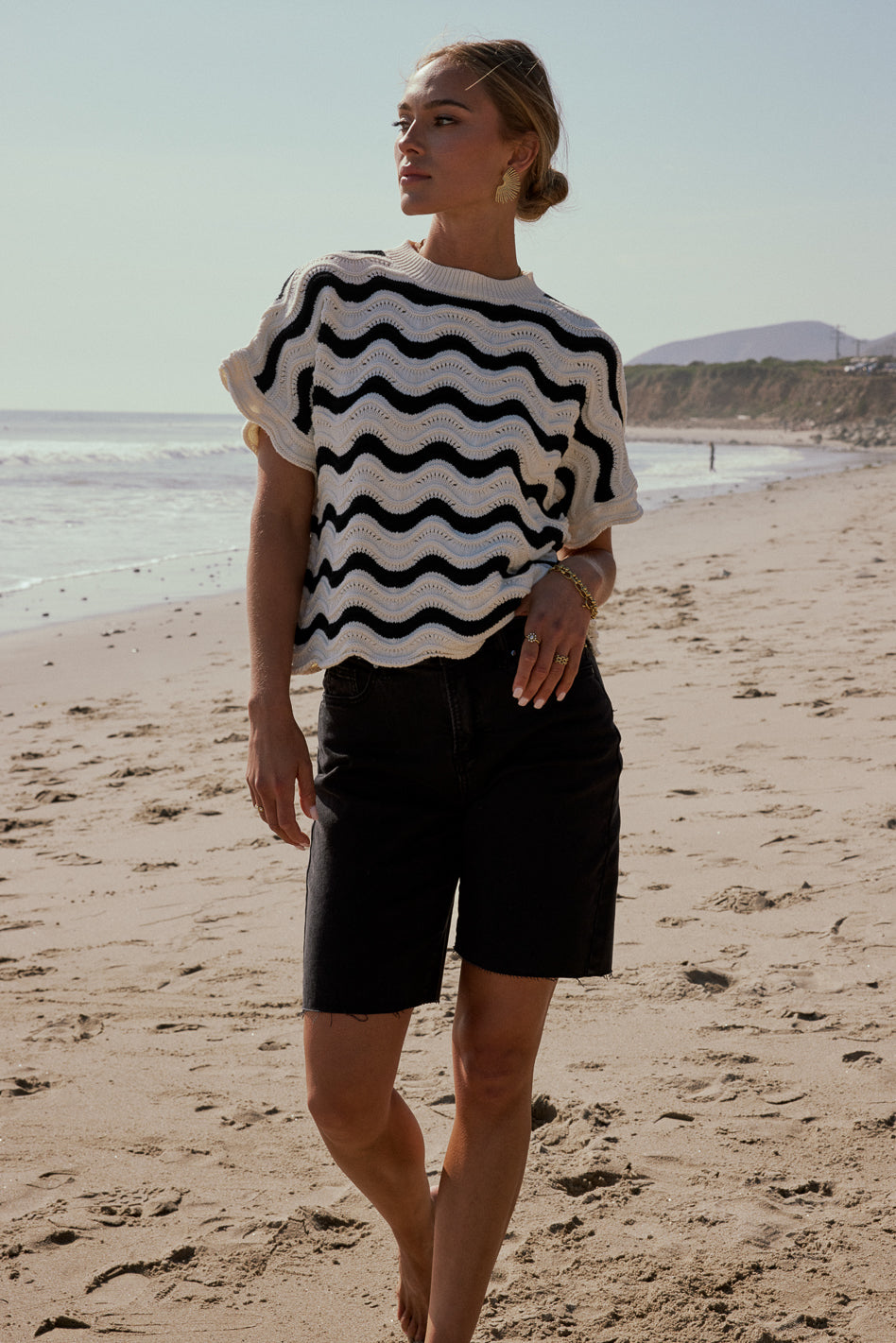 Marlene Wavy Sweater