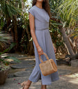 RIBBED MAXI DRESS