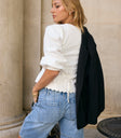 Ally Mid Rise Denim Shorts in Medium Wash